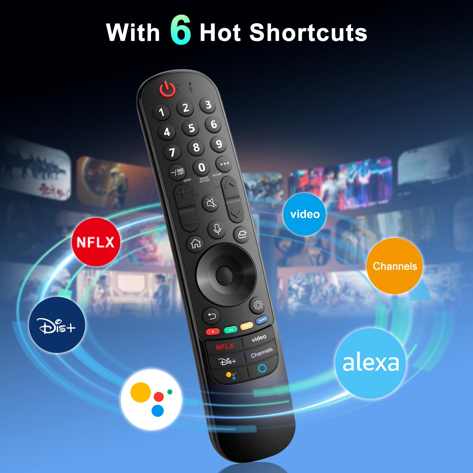 Voice Magic Remote for LG Smart TV Remote Control Replacement with Pointer — Amazon image 4