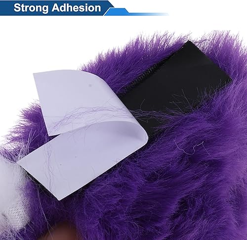 Miniatura 5 de Accesorios para casco de motocicleta, decoración de orejas de felpa para motocicleta, bicicleta, esquí, cascos degradados, morado y blanco, 2