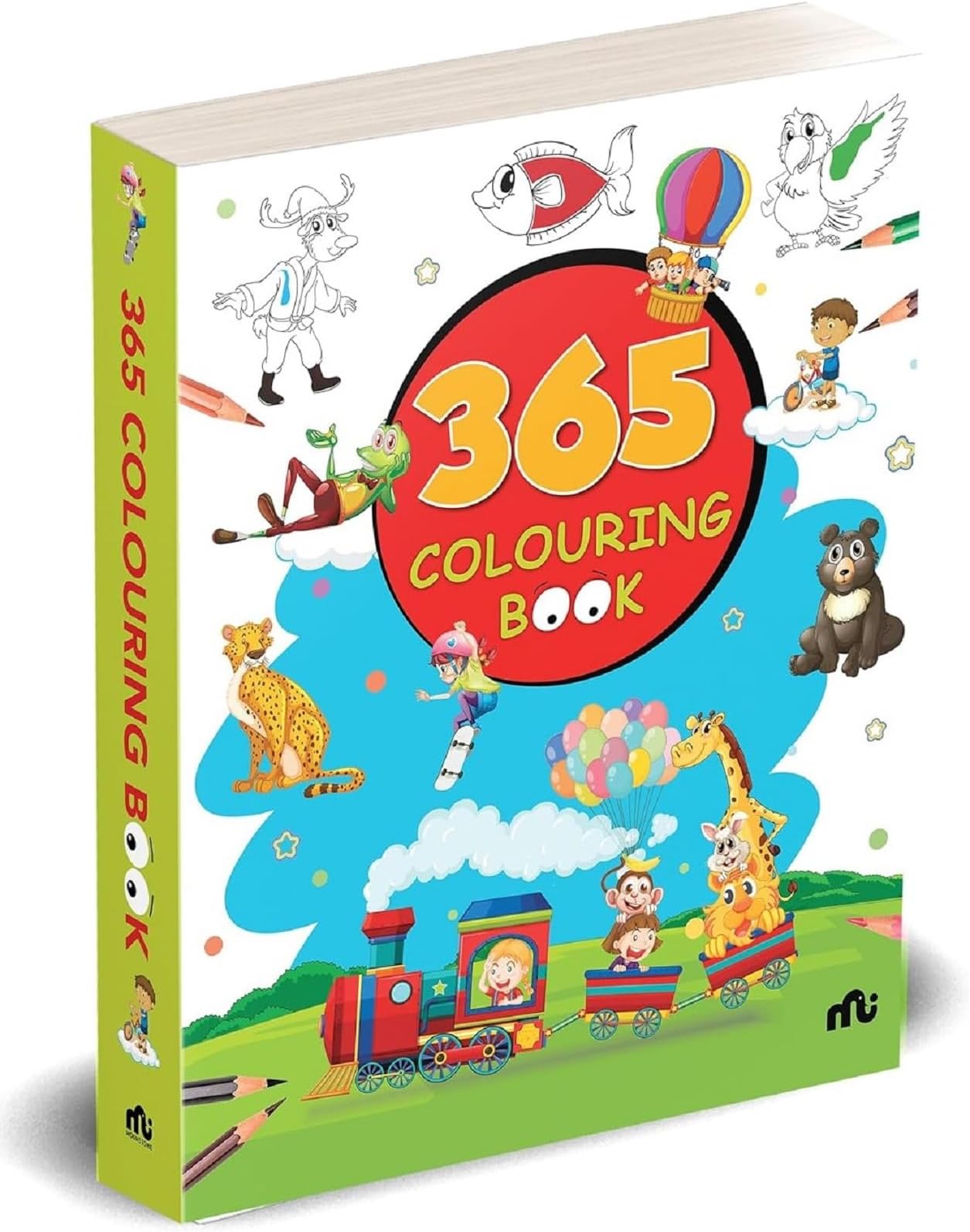 365 Colouring Book for Kids - Painting and Drawing Book with 368 Big Pictures