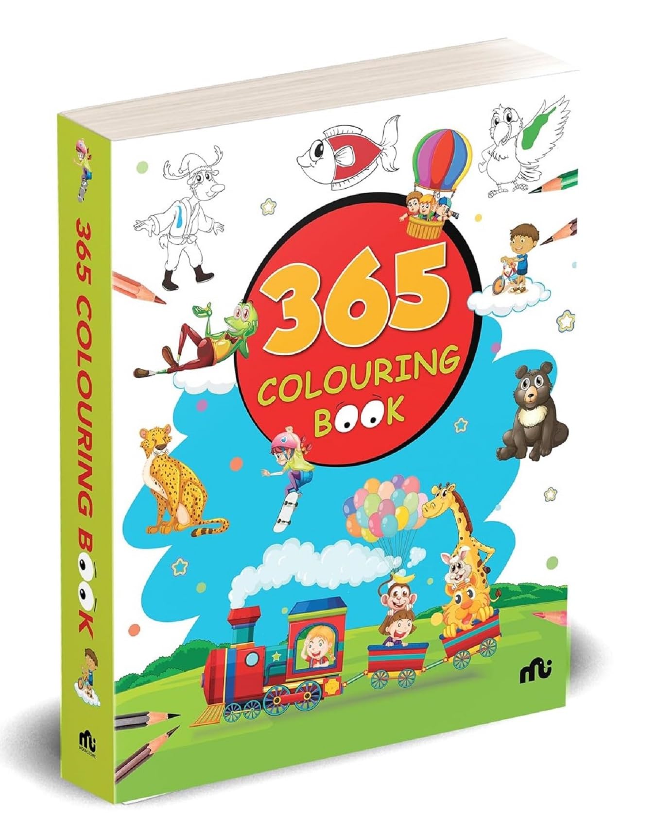 365 Colouring Book for Kids - Painting and Drawing Book with 368 Big Pictures