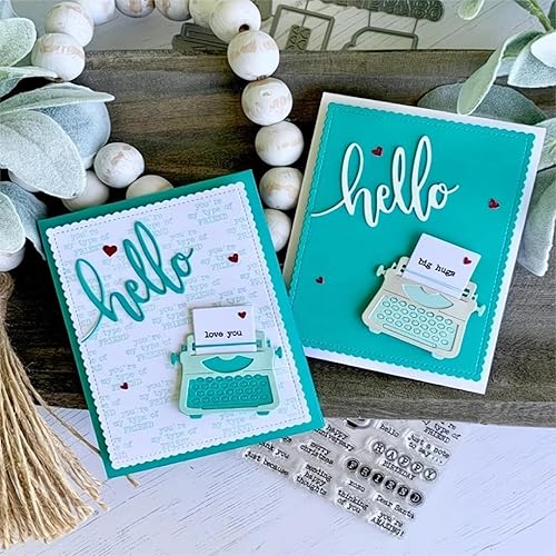 Miniatura 6 de Juegos de sellos y troqueles transparentes para impresora para hacer tarjetas, plantillas de corte de metal para álbumes de recortes, álbum de