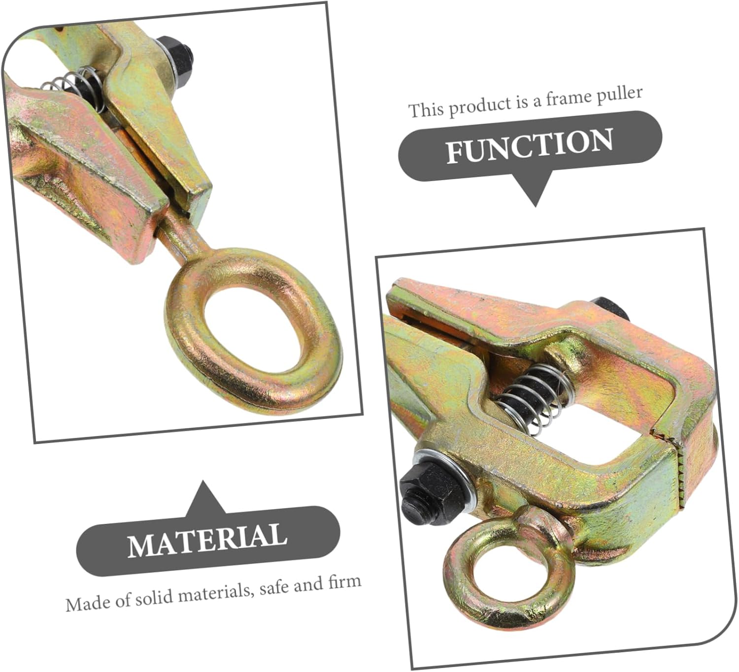 Auto Pull Clamp Self-tightening Frame Puller Tool for Automotive Repairs Construction for Efficient Dent Removal and Frame Adjustments