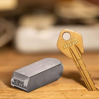Pasimy Metal Stamps for Key Do Not Duplicate Stamp Key Punch