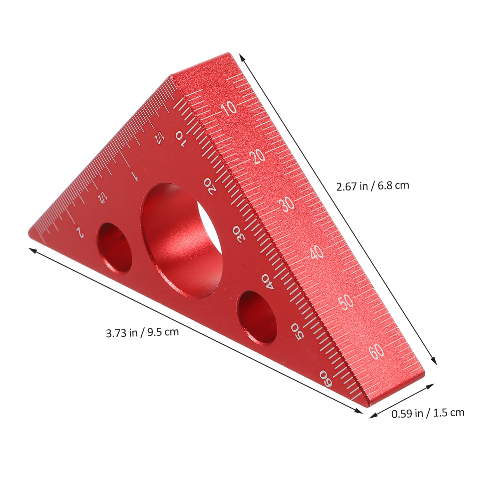 Artibetter 3piezas Regla De Carpintero De Ángulo Regla De Medición De De Carpintería Para De Diseño Ergonómico y