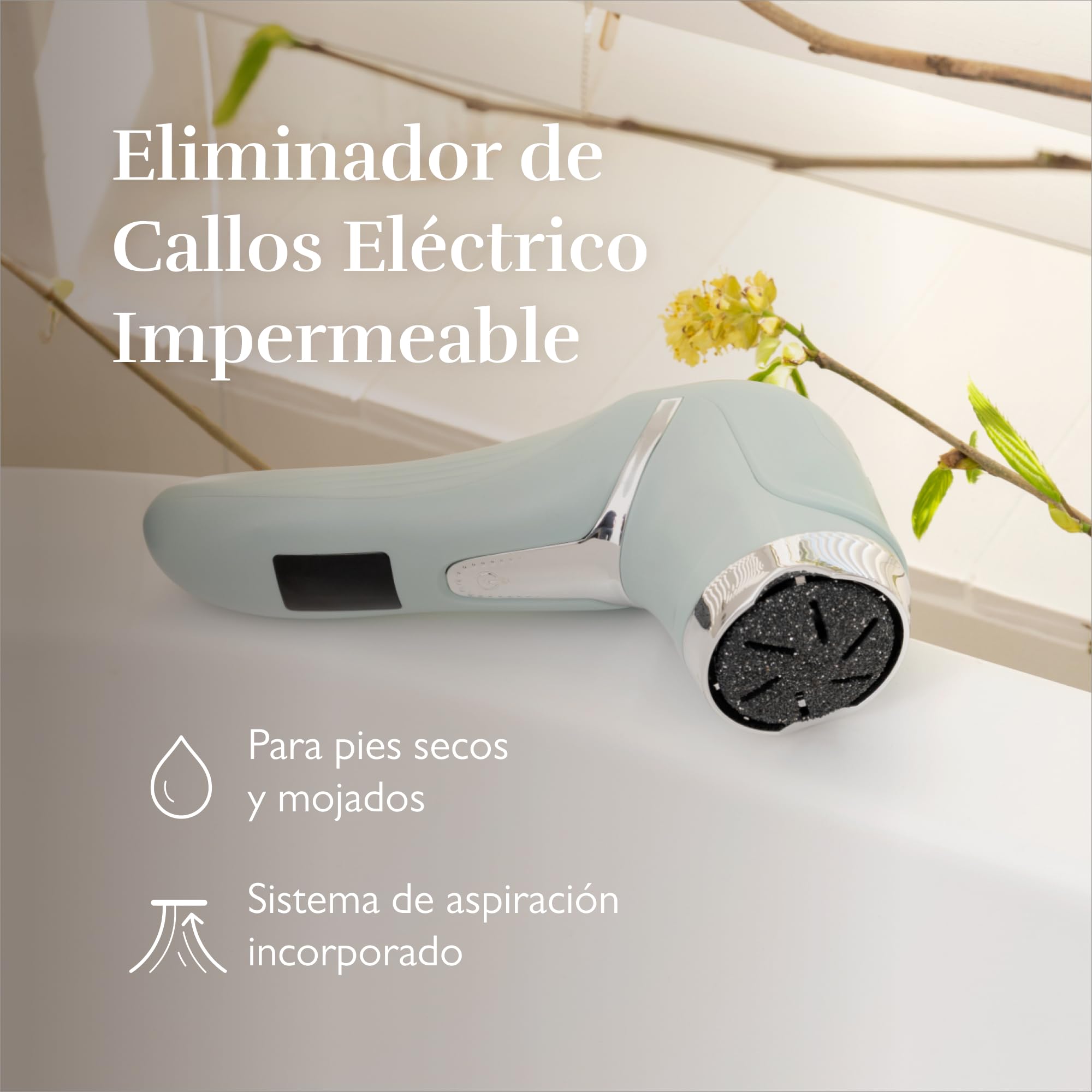 Silk'n FreshPedi Quitacallos Eléctrico, Resistente al Agua, con Sistema de Vacío, Color Mint