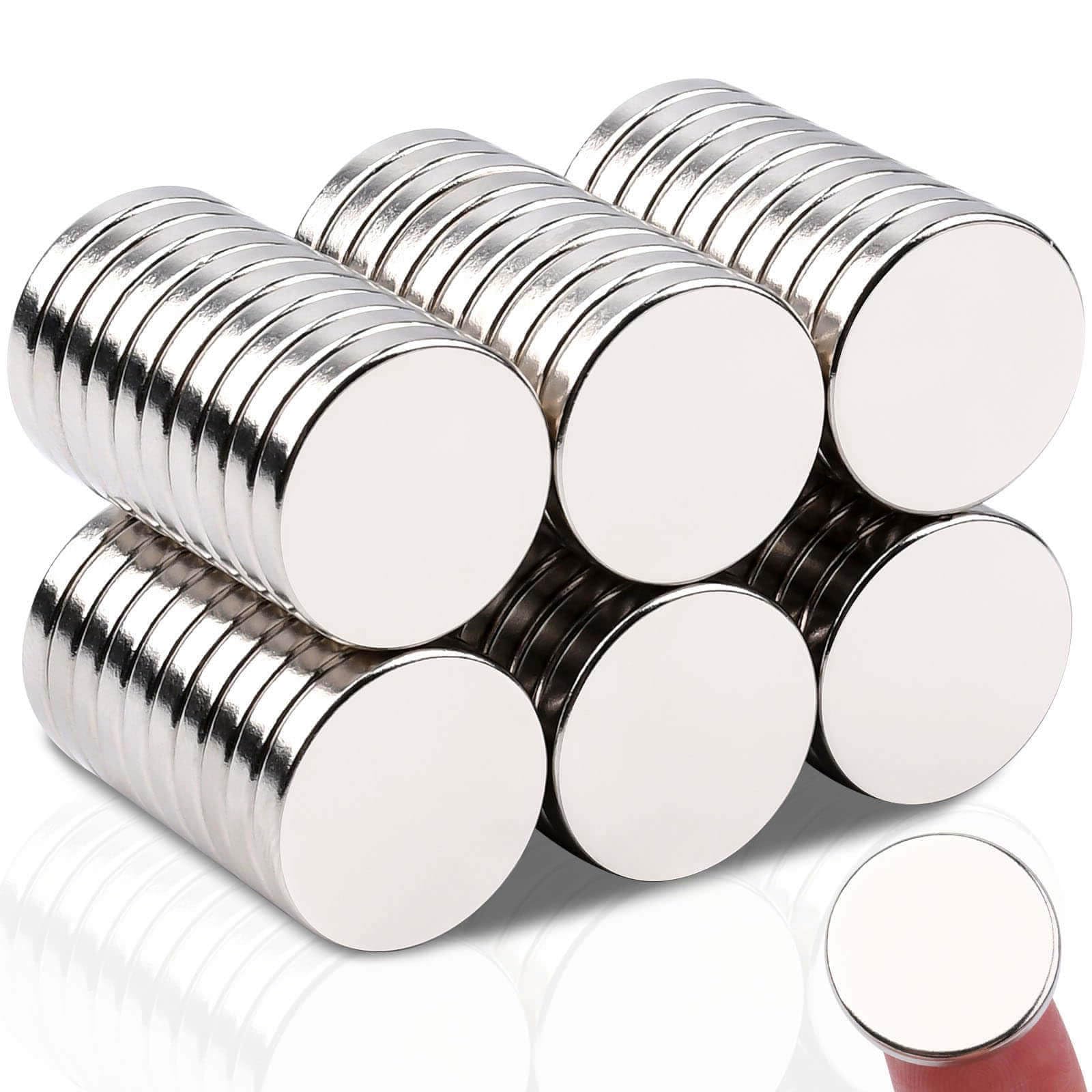 80pcs Super Strong Fridge Magnets, 18x3mm Refrigerator Magnets