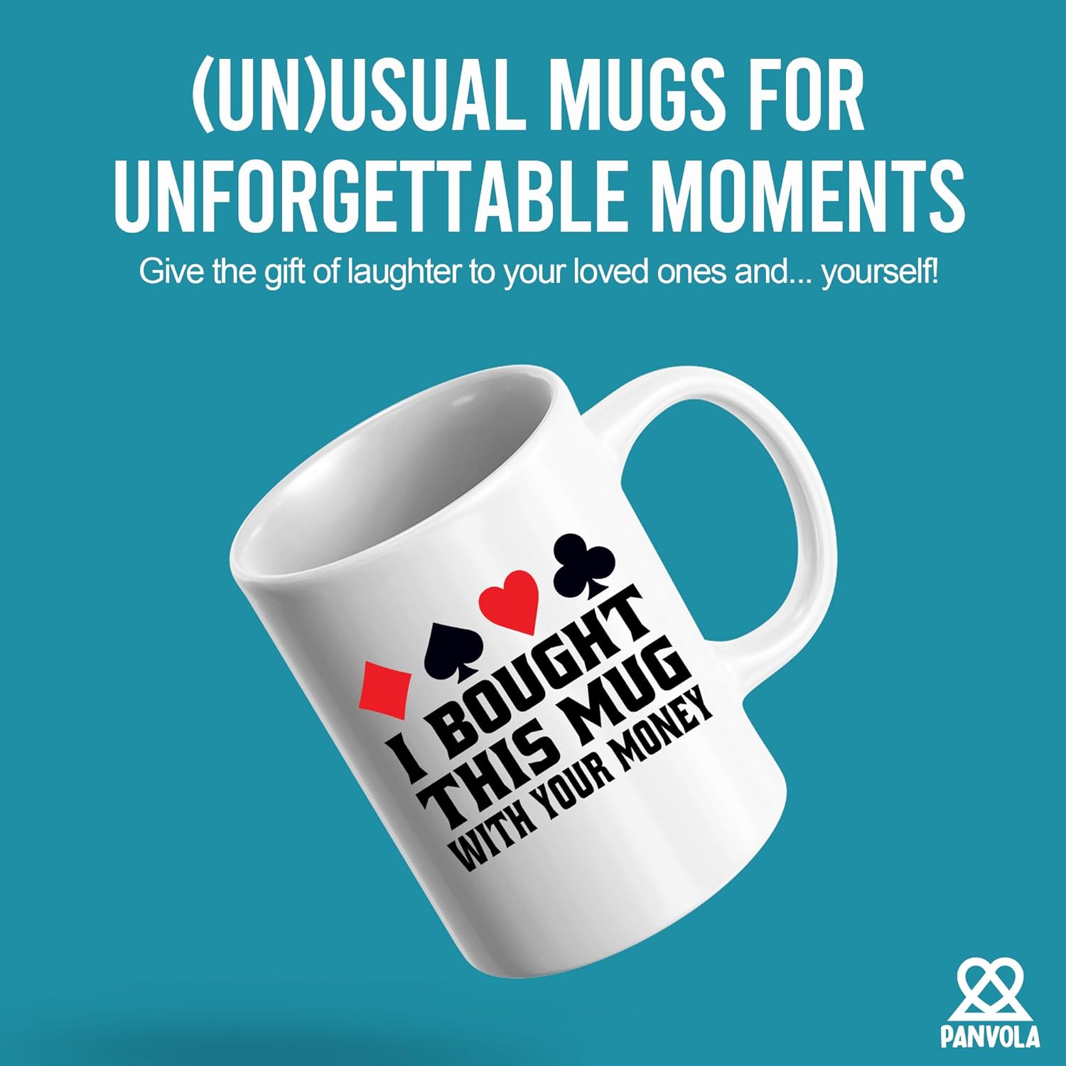 I Bought This Mug With Your Money Poker Gifts For Women Men Poker Player Card Games Novelty Drinkware Ceramic Mug 11 oz White - Image 2