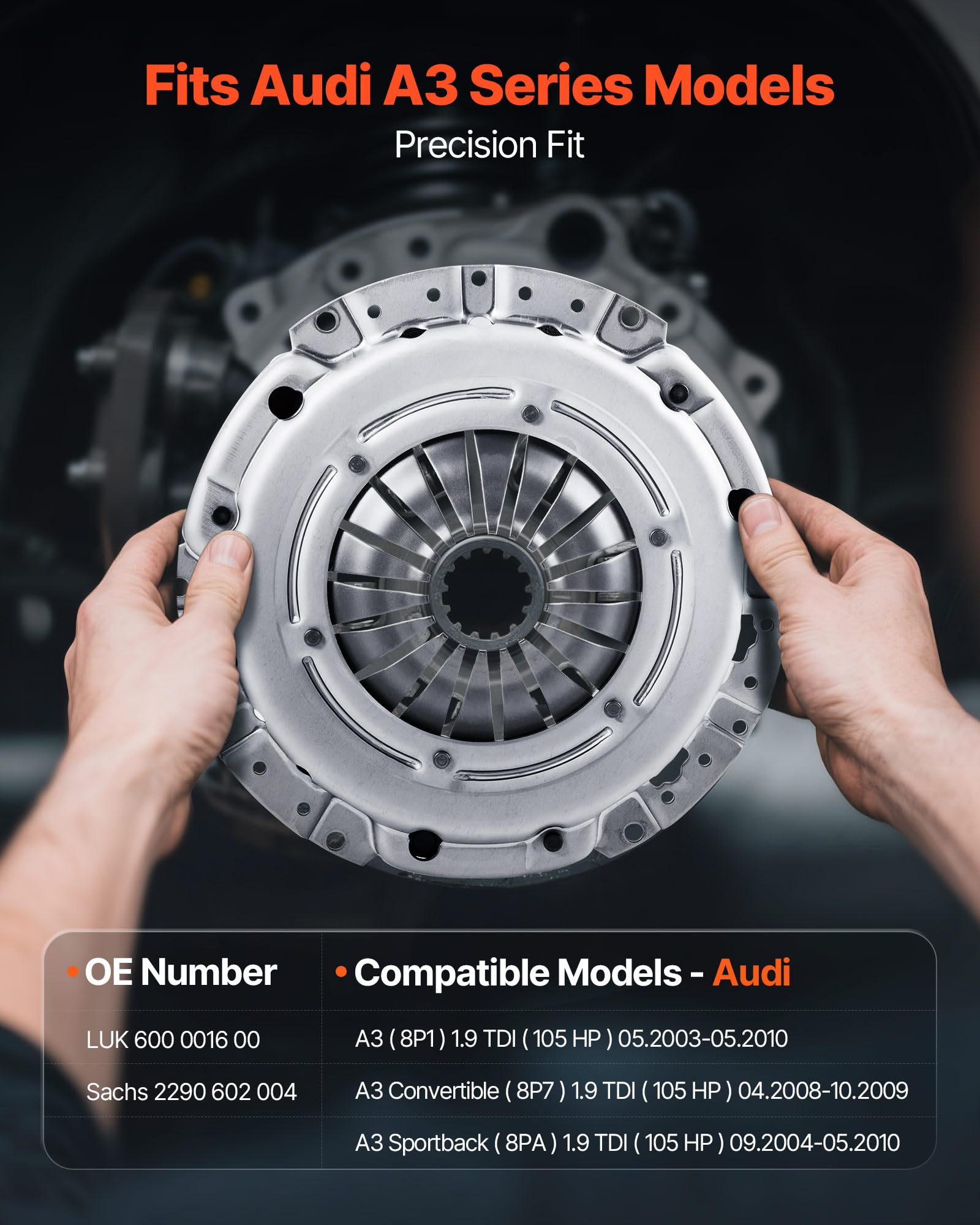 Image secondaire de Kit d'Embrayage VEVOR avec Volant Moteur pour Audi A3 2003-2010