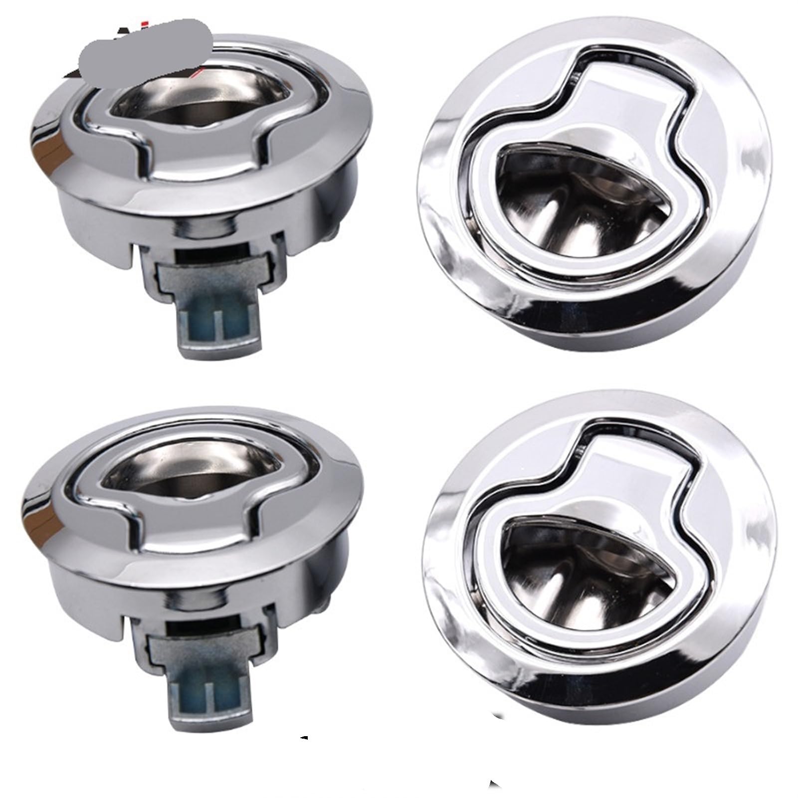 Loquet de verrouillage à encastrer sans clé pour trappe de bateau et camping-car x4