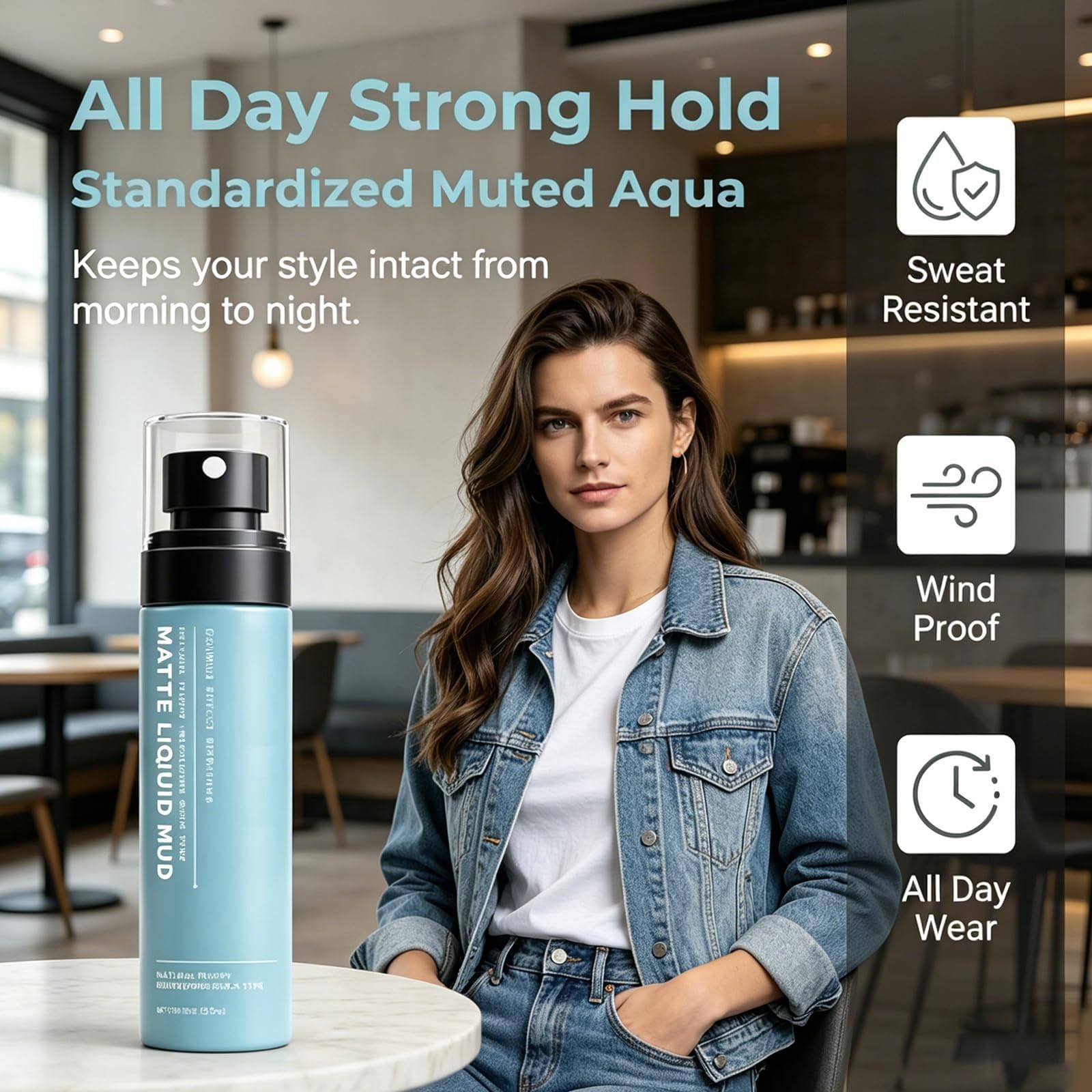 Spray modellante opaco ad asciugatura rapida per uomo (3 pezzo) | Spray modellante effetto fango opaco, leggero e non grasso; dona spessore e volume, tenuta naturale