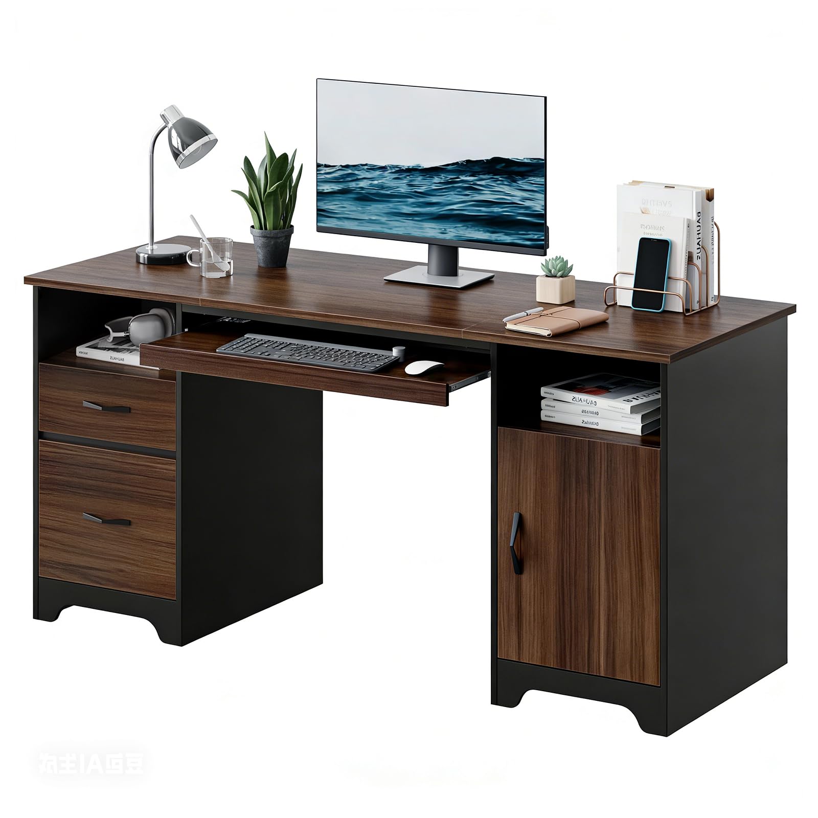 Bestier 59" Executive Desk