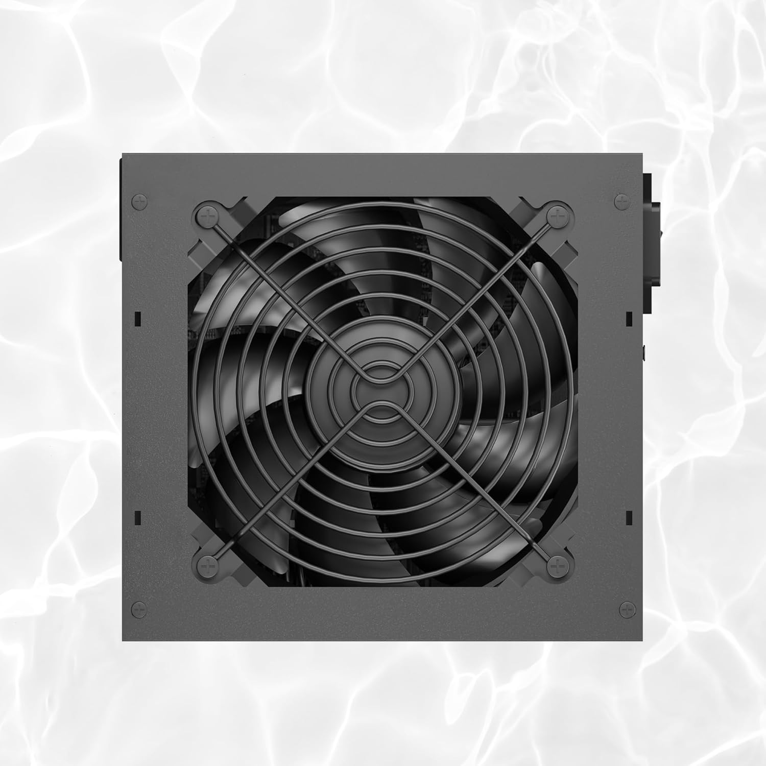 ATX Non Modular 600W Power Supply with Automatic Thermal Control 120mm Fan, Black ICESHARKS.