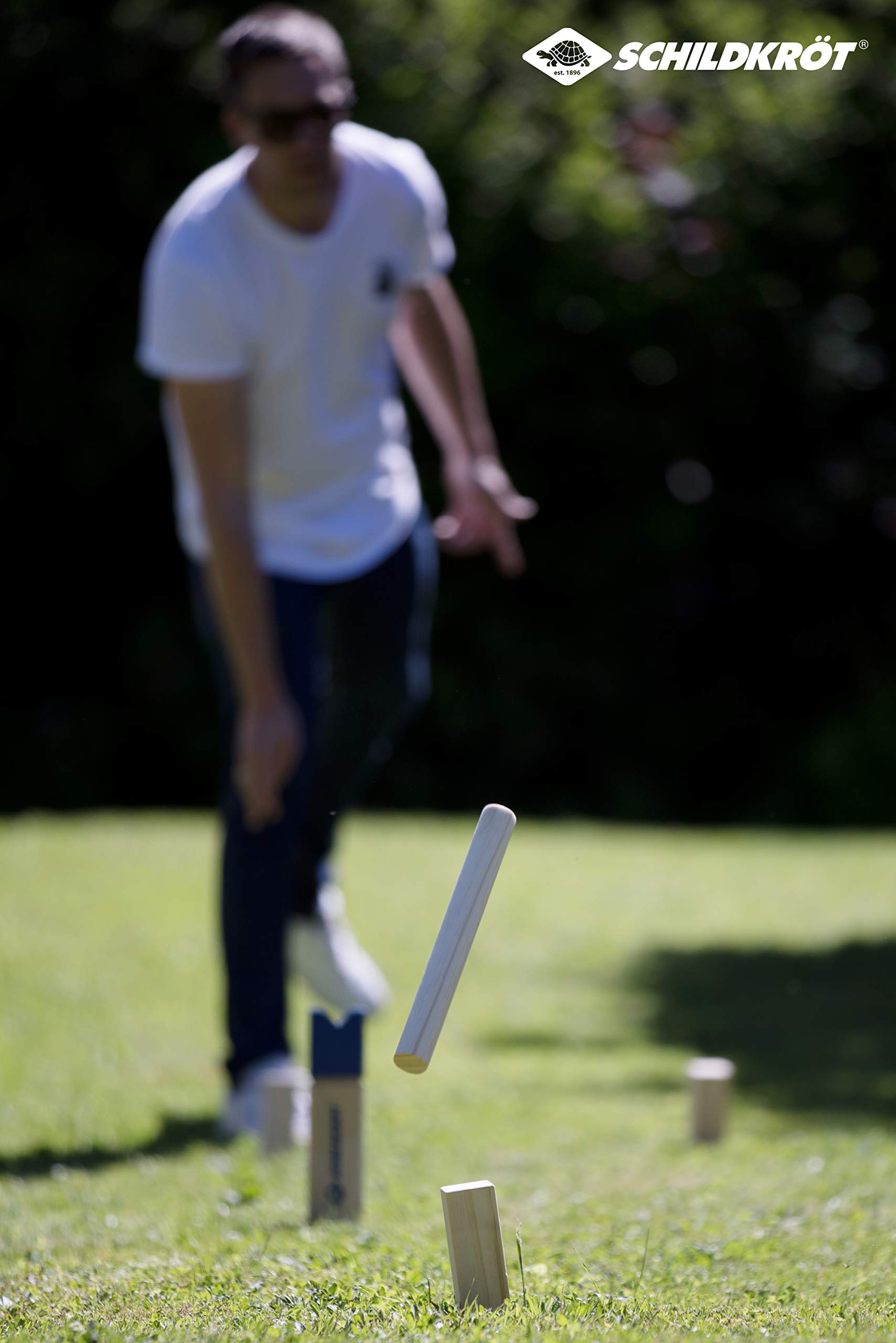 Schildkröt Kubb, Le Jeu de Jardin Populaire de Scandinavie, Ensemble Complet en Bois Certifié FSC, Compris um Sac de Transport pour Le Stockage, 970112