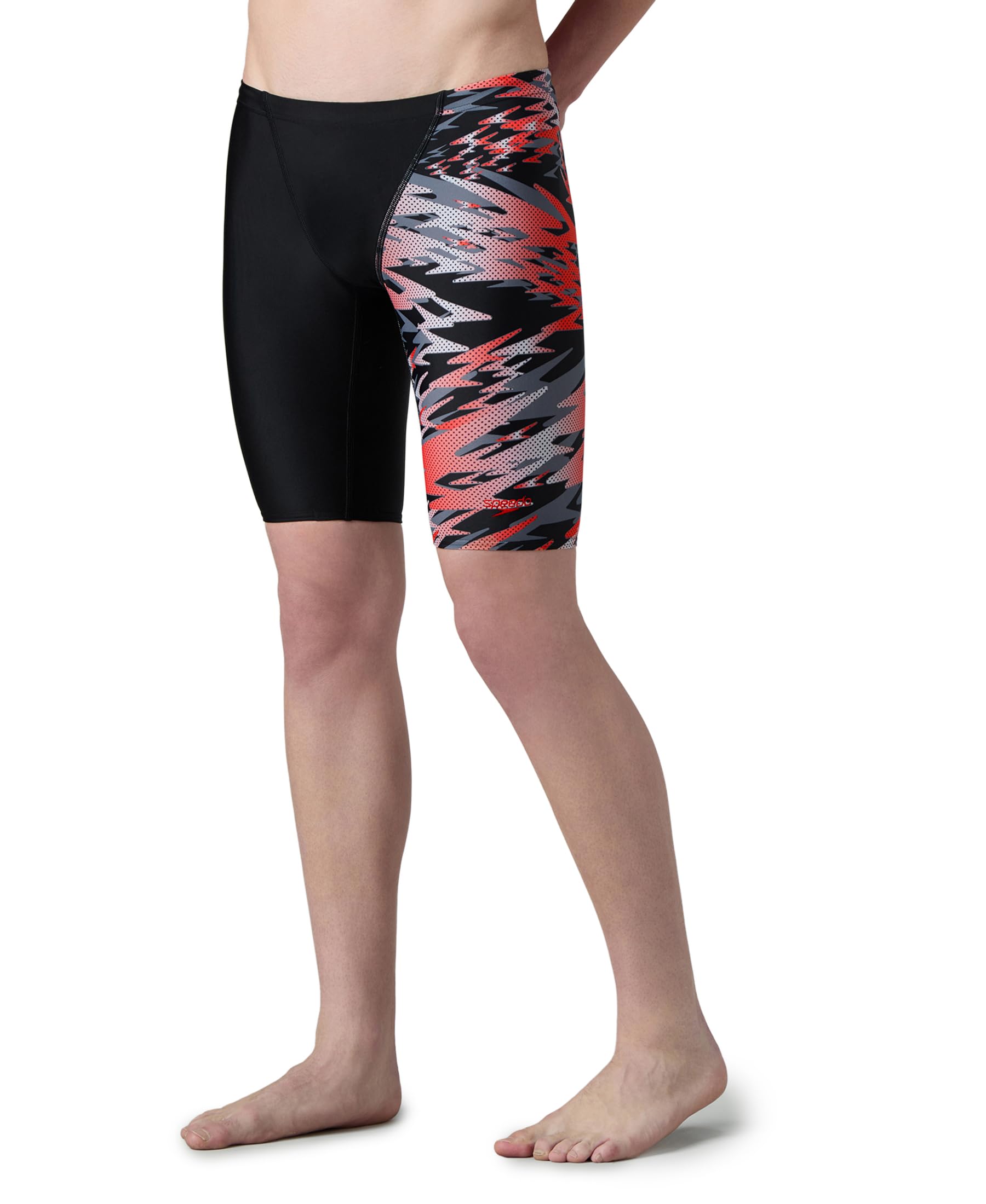 Speedo Men's Endurance10 Hyperboom Print V-Cut Jammer Swimming Trunks | UPF 40+ Sun Protection | Chlorine Resistance | Shape Retention Fabric Swimming Costume | Drawstring Waist-picture-25