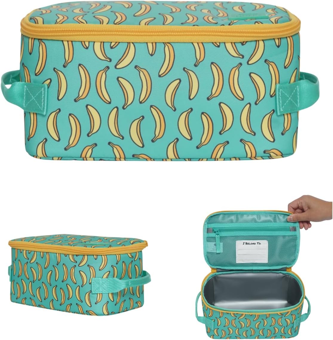 Huhu Insulated Cooler Bag - Water-Resistant Lunch & Baby Bottle Cooler - Easy-to-Clean, Leak-Free Interior – On-The-Go Tote Bag Perfect for Snacks, Bottles & Toddler Meals