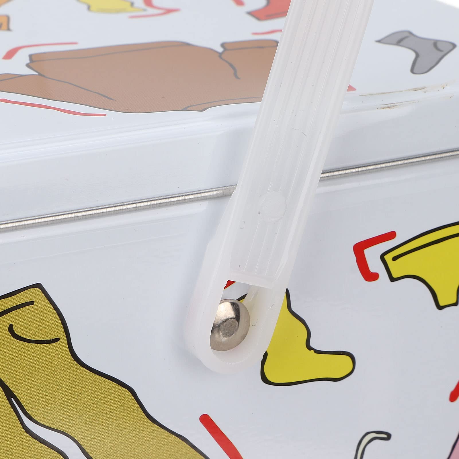 Detersivo per Bucato in Polvere Scatola di Immagazzinaggio, Simpatici Articoli per la Casa Calzini Contenitore Organizzatore Scatola di Latta, Arredamento per la Lavanderia della Fattoria, Altezza 8,8