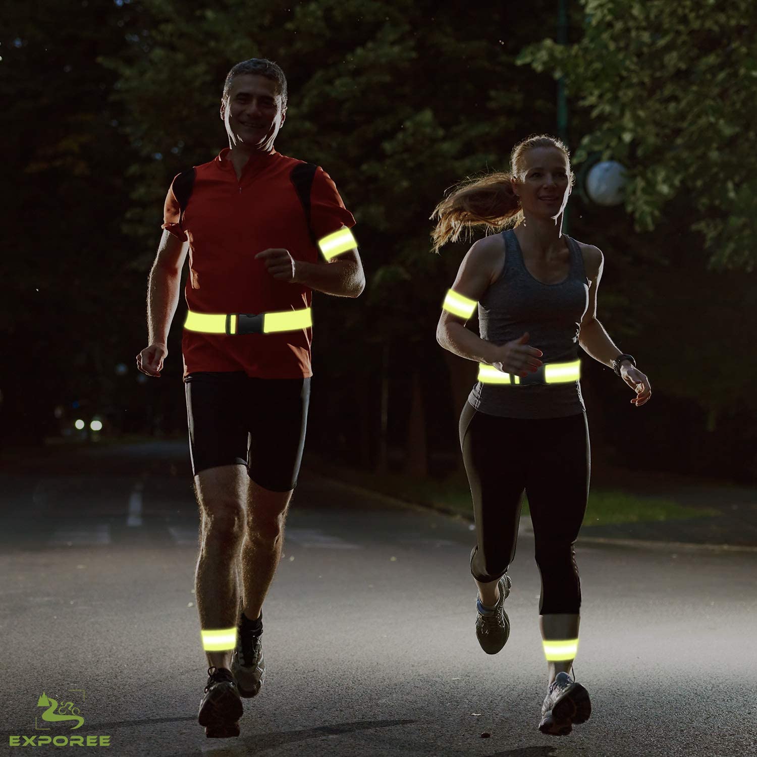 Bandes Réfléchissantes Et Gilet, Brassard élastique, Sangles De Cheville Et De Jambe, Sangles De Bande Réfléchissante De Sécurité Pour La Marche Nocturne, Le Cyclisme, La Course à Pied