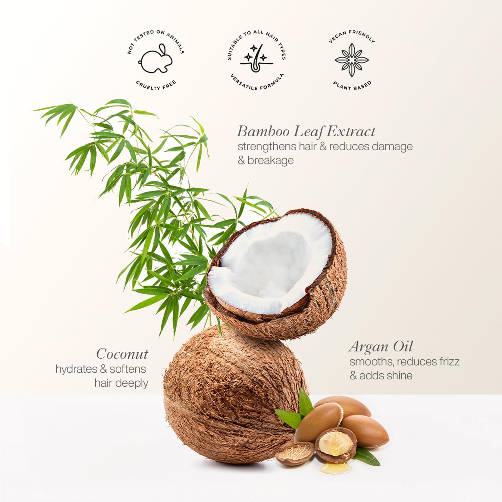 Organic Works Super Naturals 2 Minute Pro Nourish Hair Mask, Hydrating Hair Repair Treatment Infused with Natural Argan Oil - Image 3