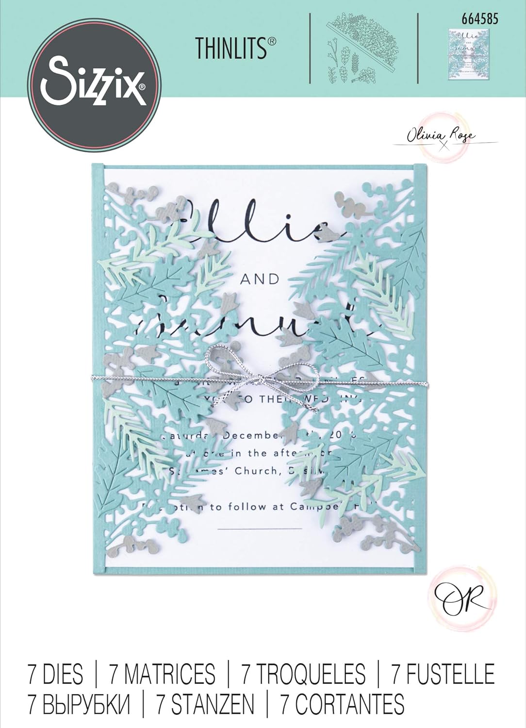 ELLISON SIZZIX THINLITS ダイス フォリア 葉巻