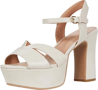 cream platform sandals