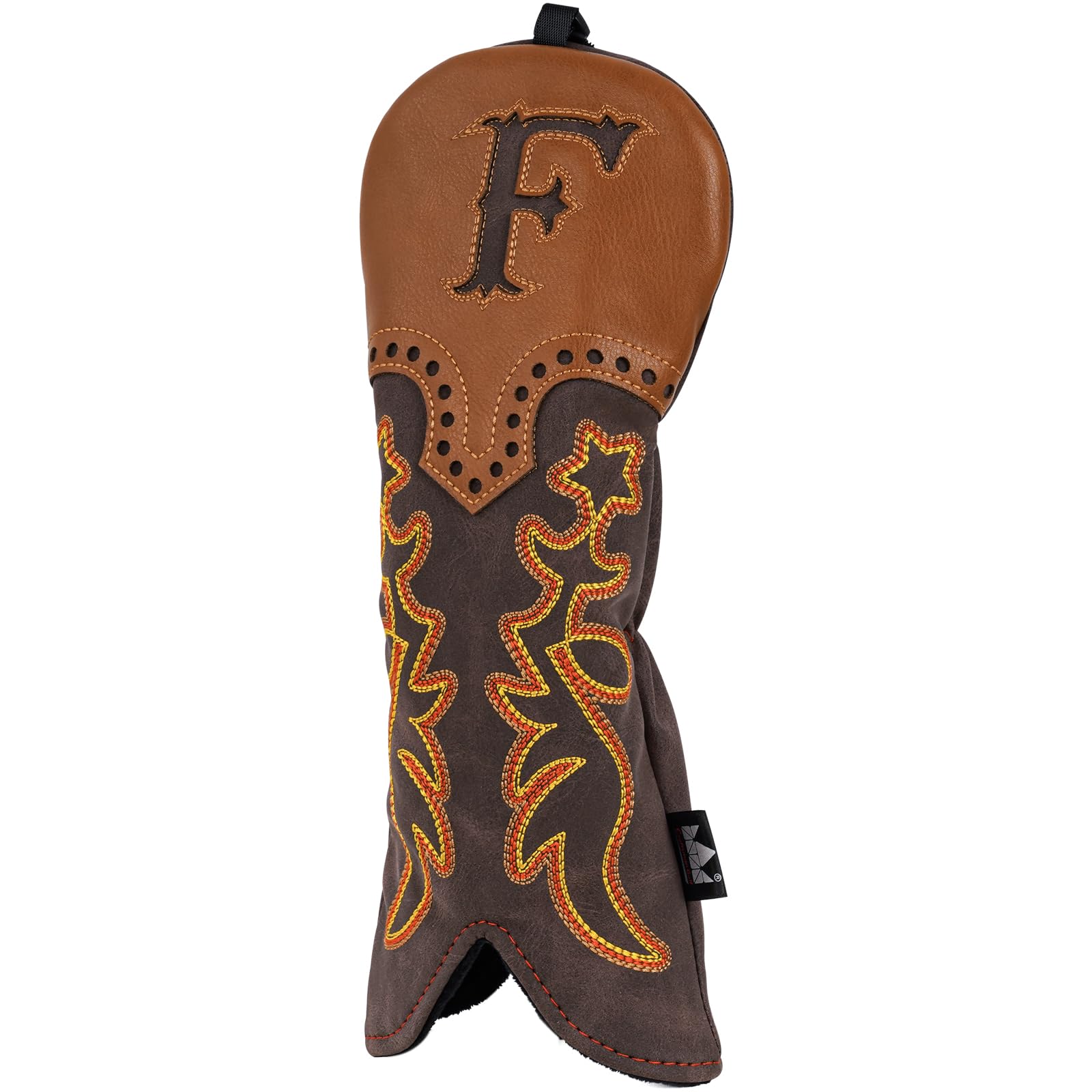 Craftsman Golf Western Cowboy Brown Leather Fairway Wood Head Cover Headcover Protector