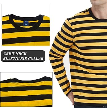 T-shirt Décontracté En Coton élasthanne Rayé Col Rond à Manches