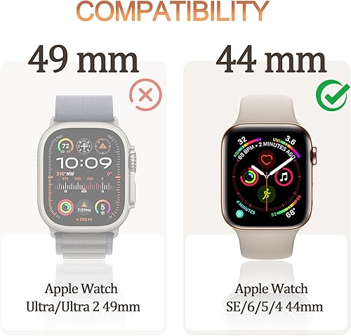 Miniatura 2 de TSOGIA Funda rígida de policarbonato para Apple Watch de 1.732 pulgadas con protector de pantalla, paquete de 2, para Apple Watch Series 6, SE, 5 y