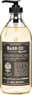 BARR-CO. Reserve Hand Soap, Natural Hand Soap for Kitchen & Bathroom, Vegan Formula, Earthy Tobacco & Cedar Scent 16 fl oz