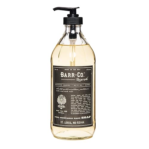 Miniatura 1 de BARR-CO. Reserve - Jabón de manos, aroma a tabaco terroso con notas amaderadas, jabón líquido natural para baño y cocina, fórmula vegana, 16 onzas