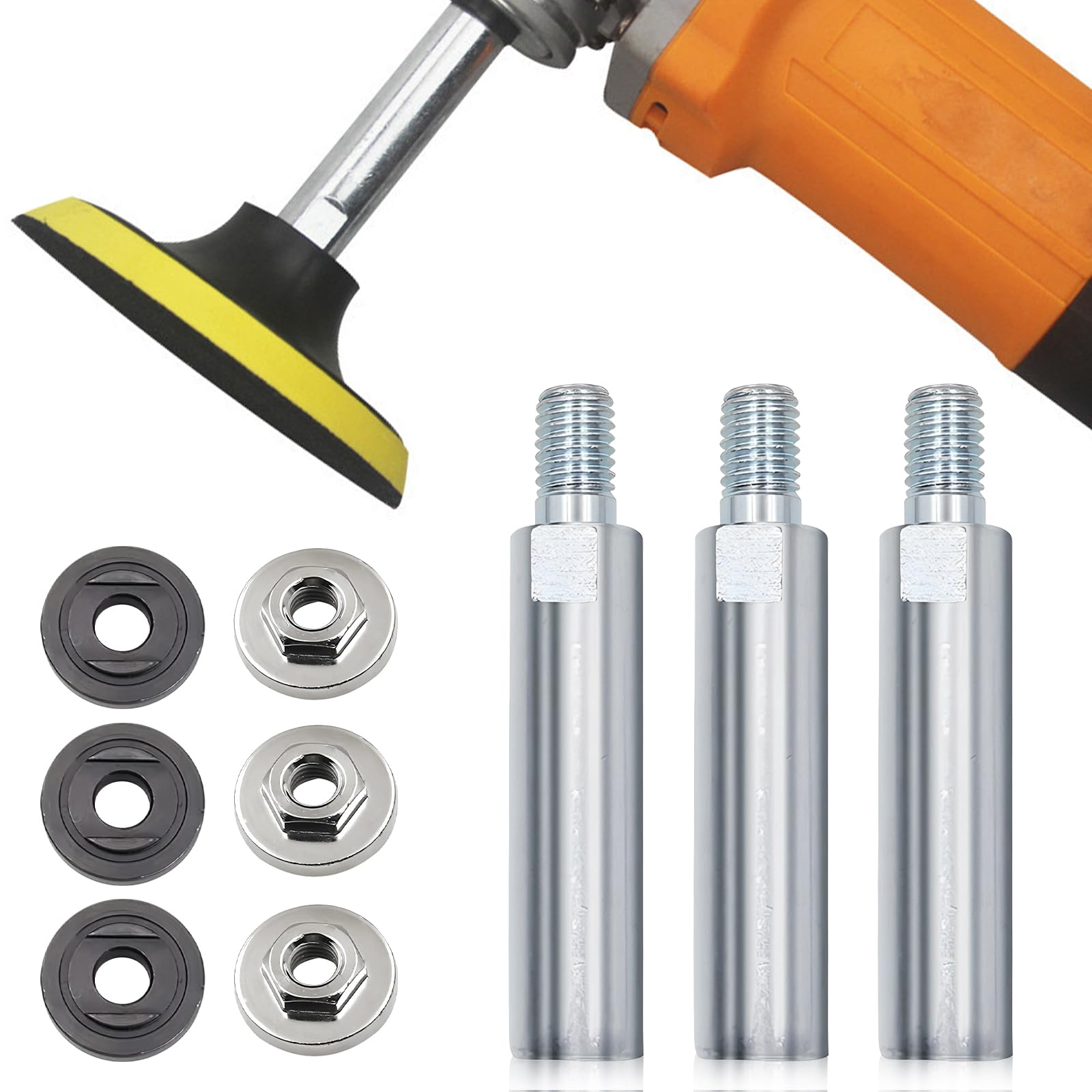 Winkelschleifer Verlängerung M10, 3 Stück Angle Grinder Exte
