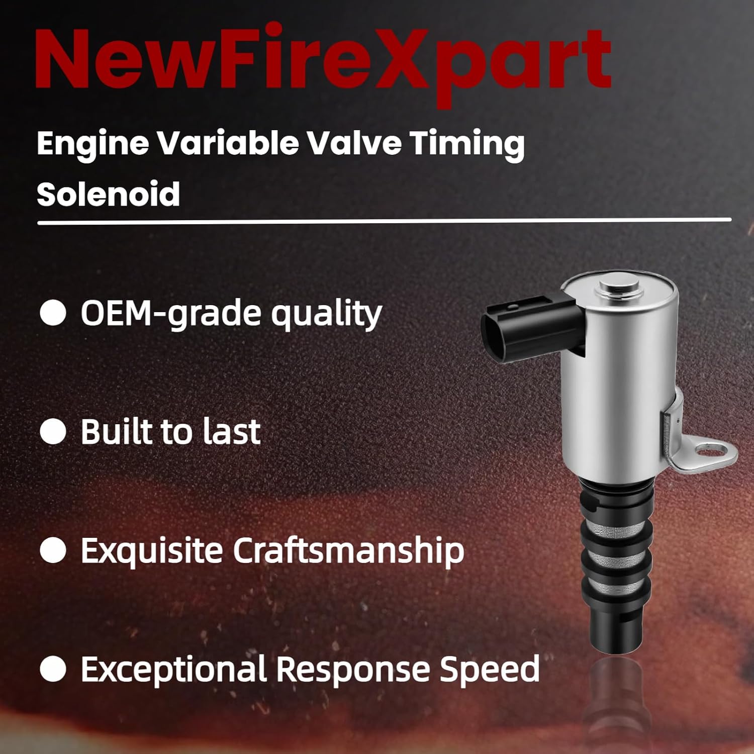 VTC Oil Control Valve & VVT Solenoid, Replaces OE 918-070 VVT271 15830PNA003, Compatible with 2002-2006 Civic CR-V RSX 2.0L 2.4L Engine - Fixes Engine Rattle & VTC System Issues