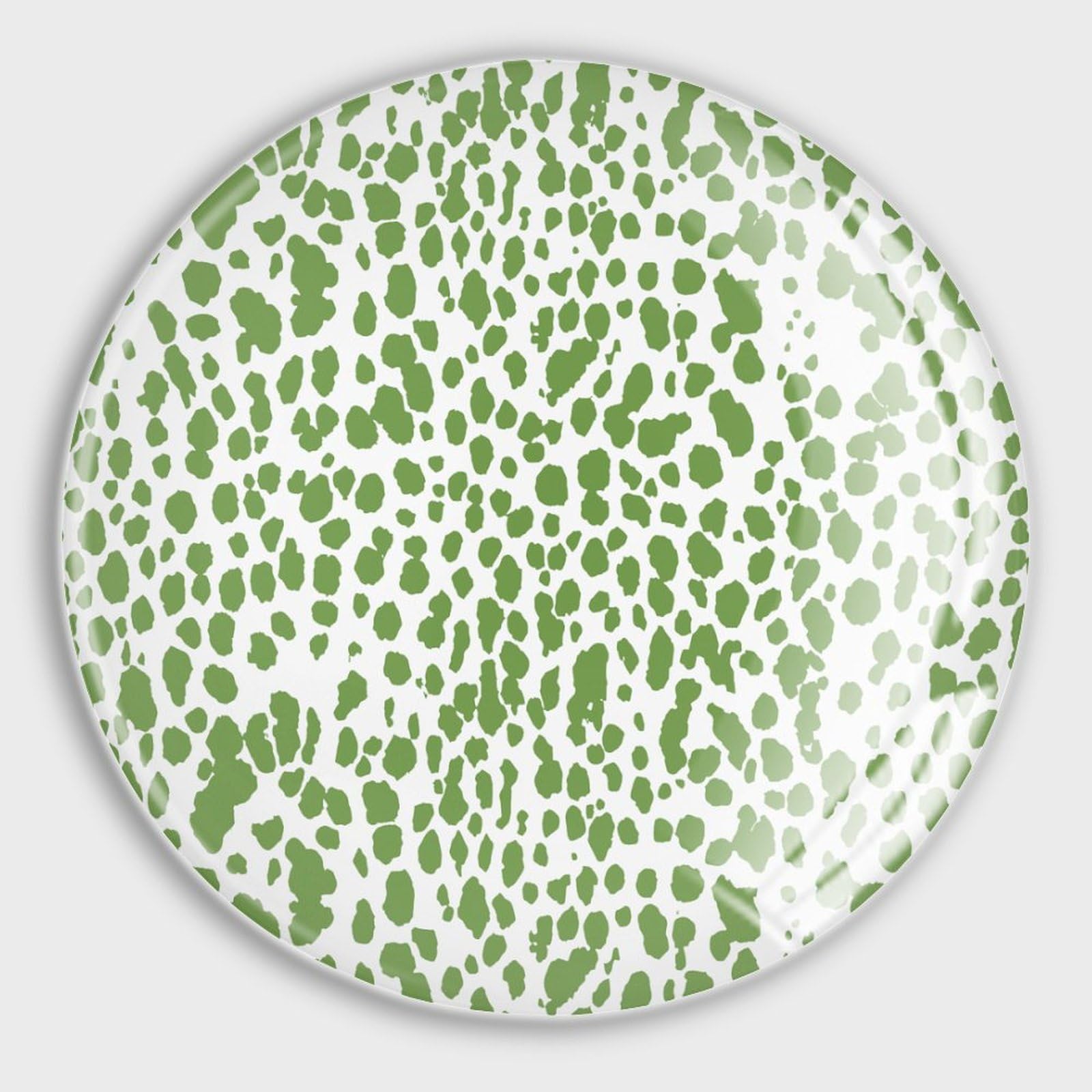 Aimants de réfrigérateur en verre style chinois imprimé léopard vert lot de 4 pour tableau