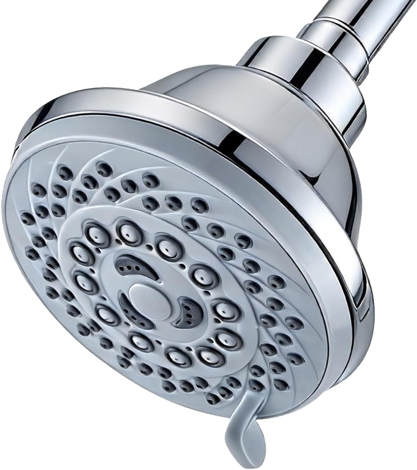 High Pressure Shower Head - 5 Spray Modes Powerful Pressure Boosting Showerhead For Bathroom - Perfect Universal Replacement for Rain Shower Heads(Chrome)