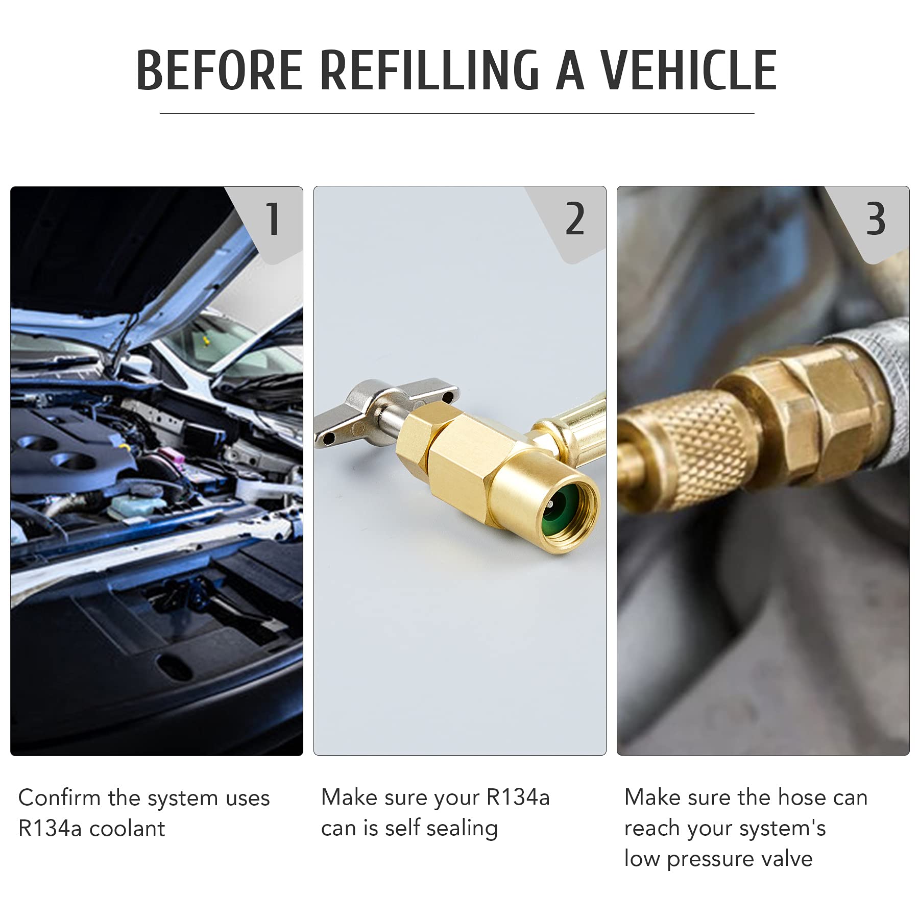 Orion Motor Tech Car AC Charge Kit for R134a Systems R134a AC