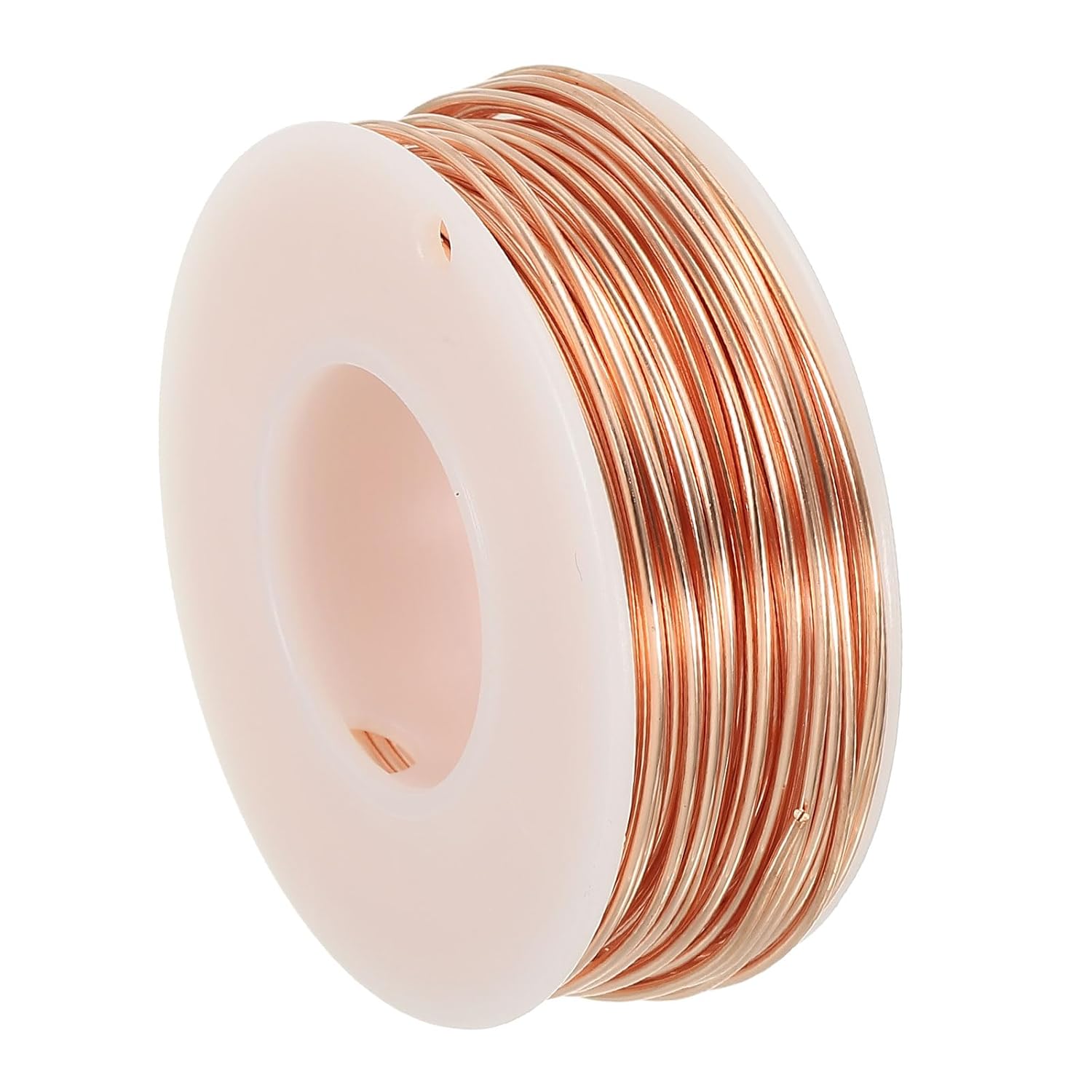 PATIKIL 121.39 Feet Solid Bare Copper Wire,18 Gauge 99.9% Pure Copper Wire 1.02mm Soft Beading Wire Metal Plant Stem Ties for Jewelry Craft (37m)