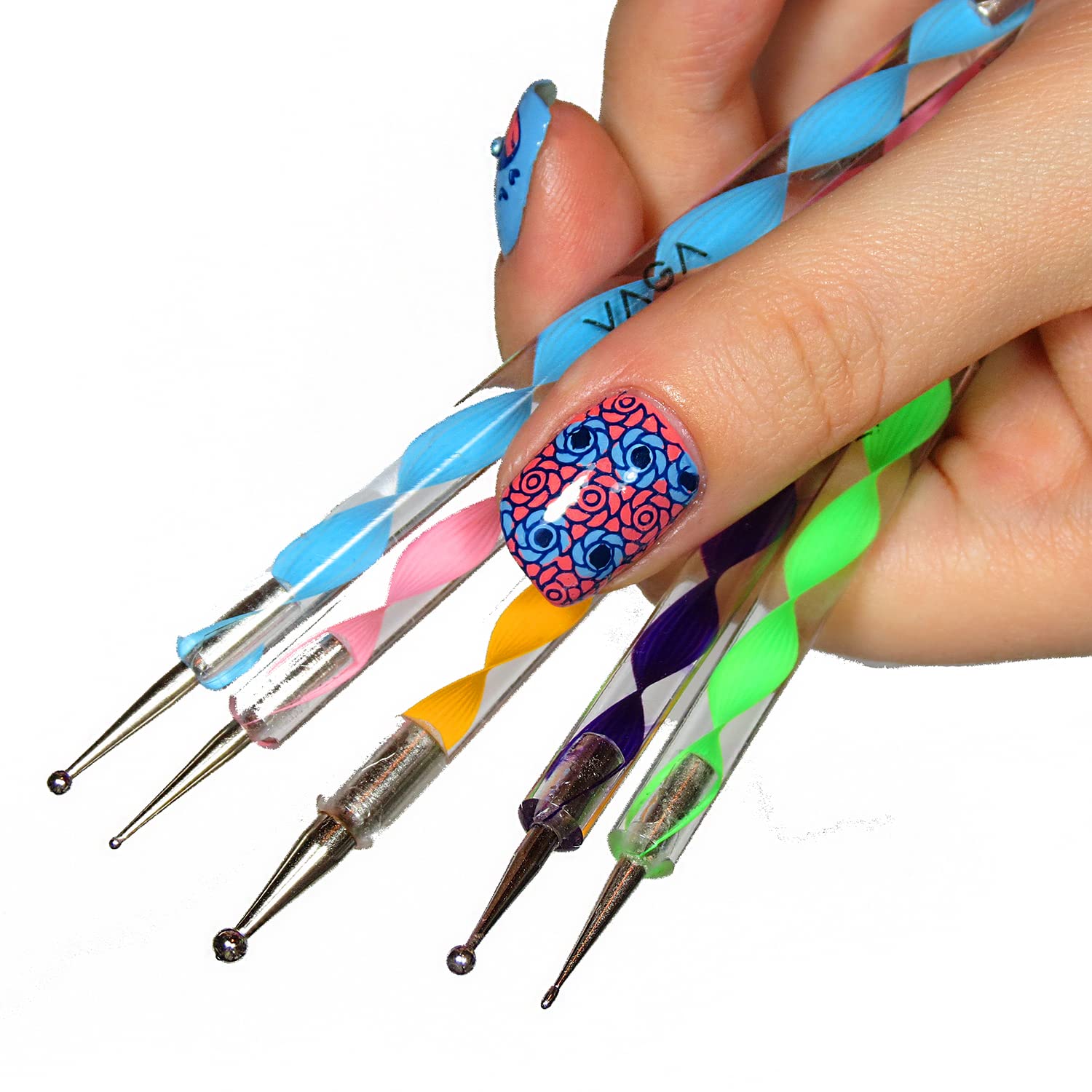5 nail art dotting tool