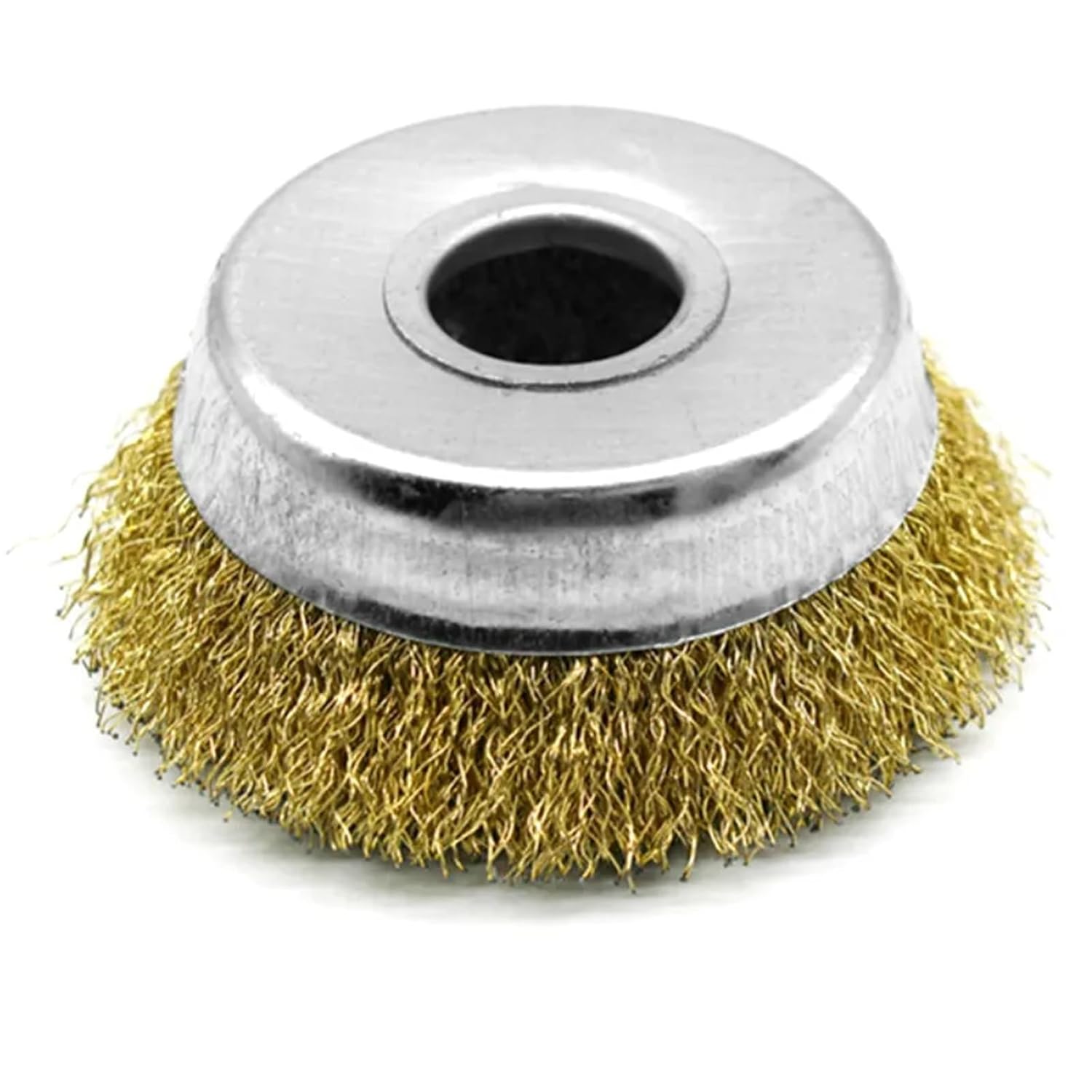 5pcs Grinding Wire Cup Brush Crimped Tempered Steel Bristle Steel Wire Wheel Brush Angle Grinder Polishing Tool 3 inch