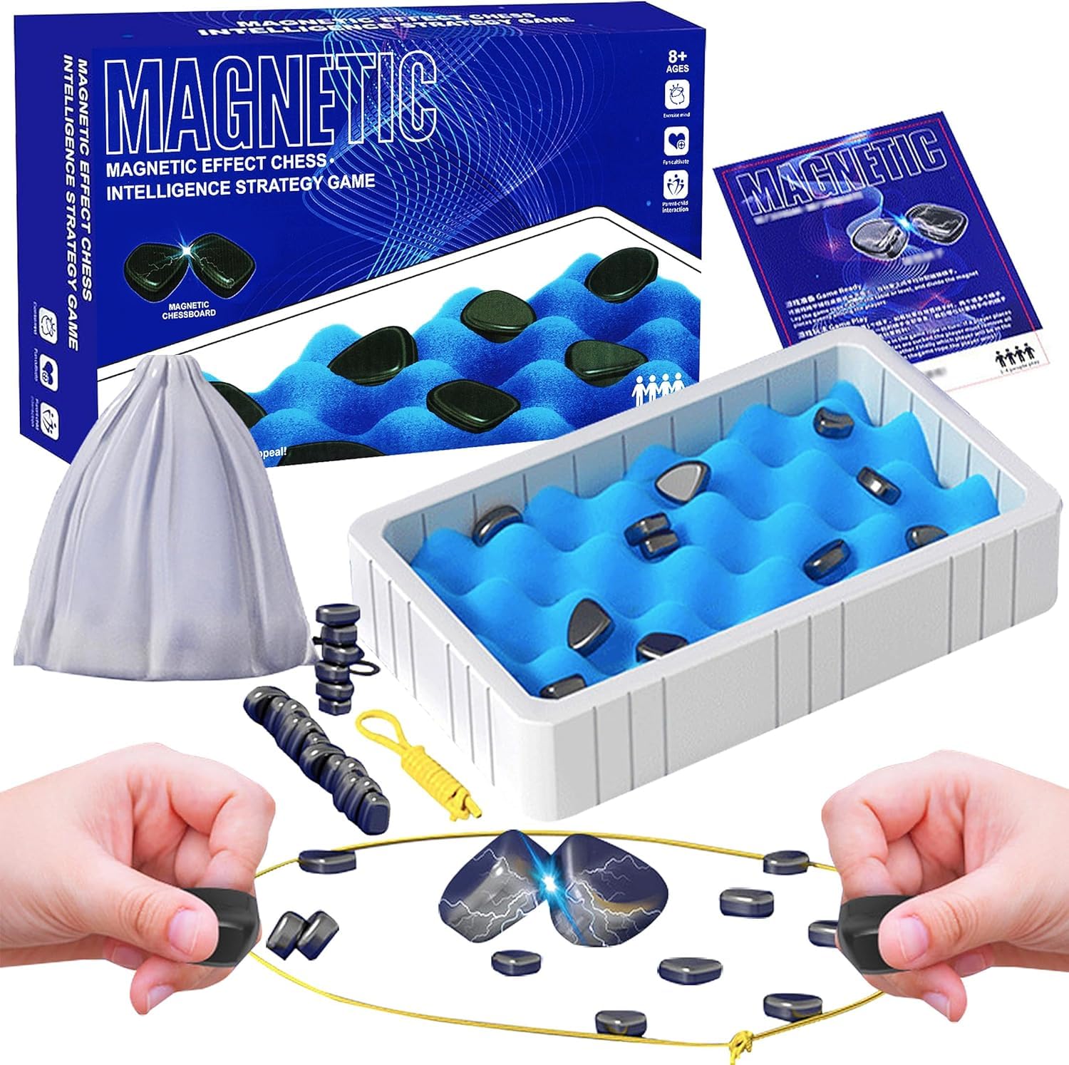 Abhsant New Magnetic Chess Game,Multiplayer Board Game,Fun Table Top Magnet Chess Game,Game for Kids Adult Board Games20 Magnetic Pieces (B0CQNQGH8G) Amazon Price History, Amazon Price Tracker