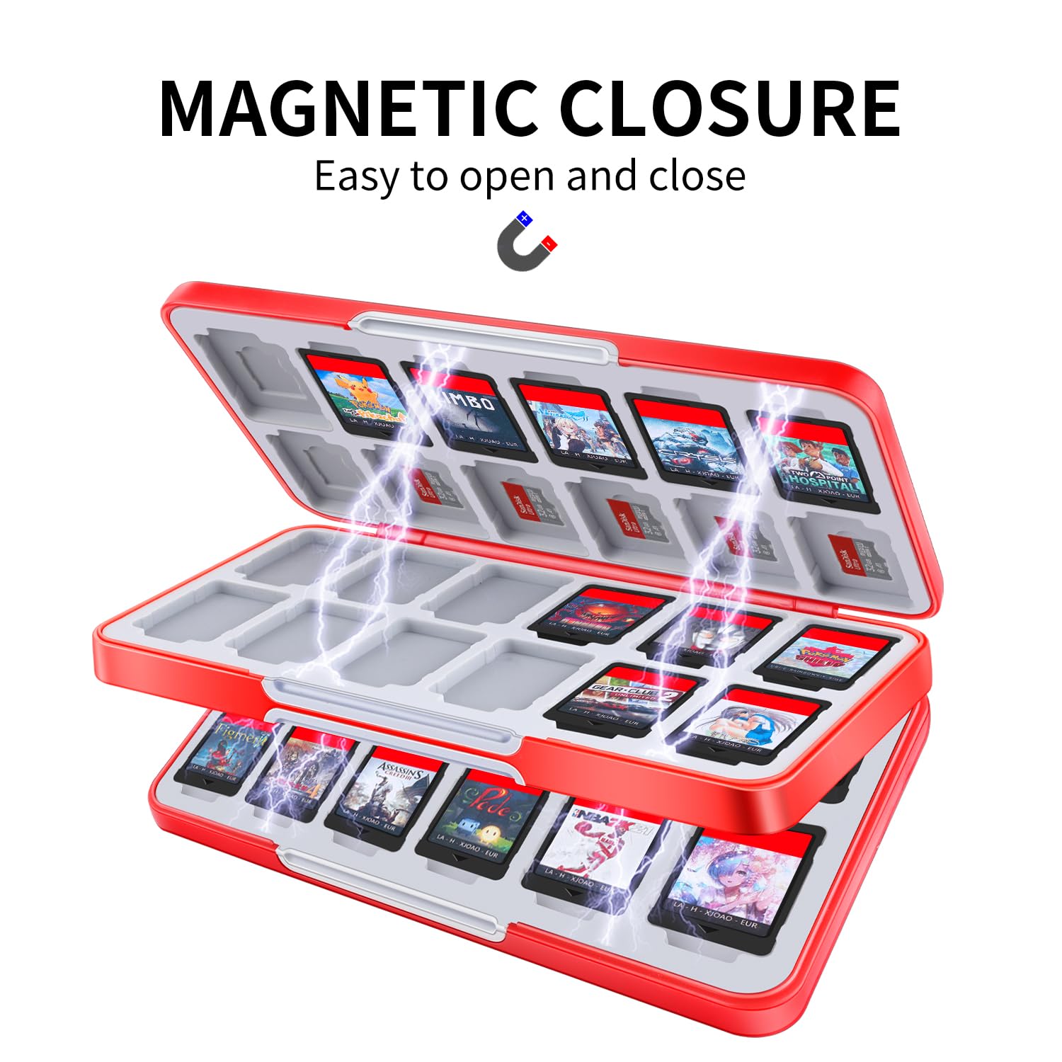 Amazon.com: MOSAHOLL Switch Game Card Case Holder - Portable Game