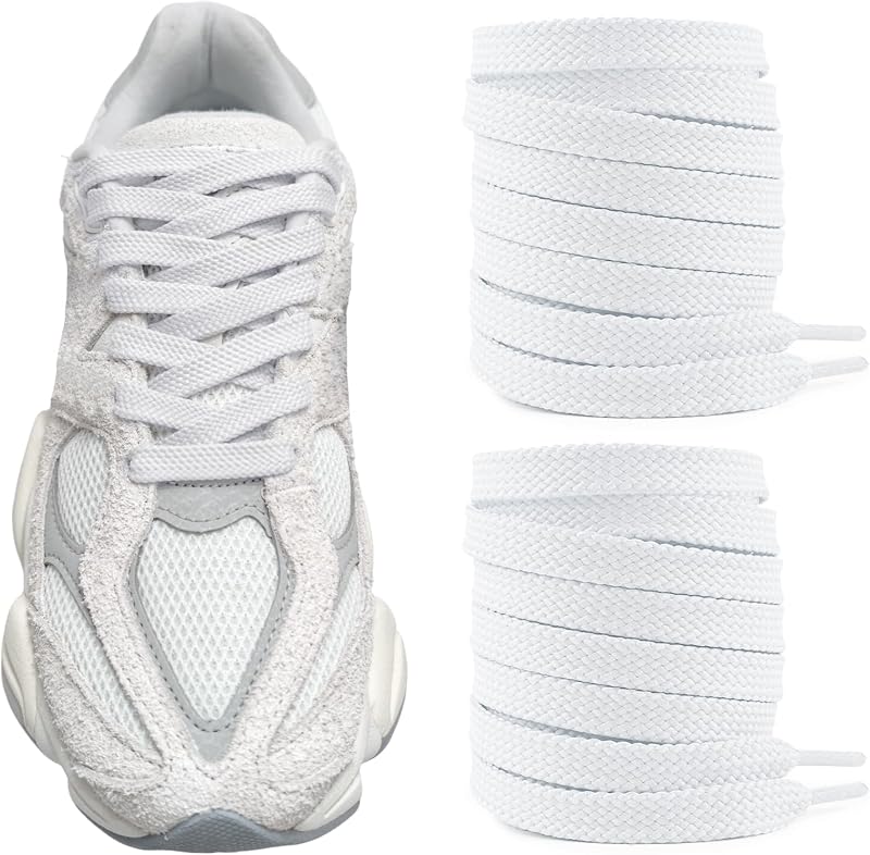 Flat Shoelaces for New Balance 9060/574/997/998/990/1500 Sneakers, 5/16"(8mm) Athletic Classic Replacement Laces