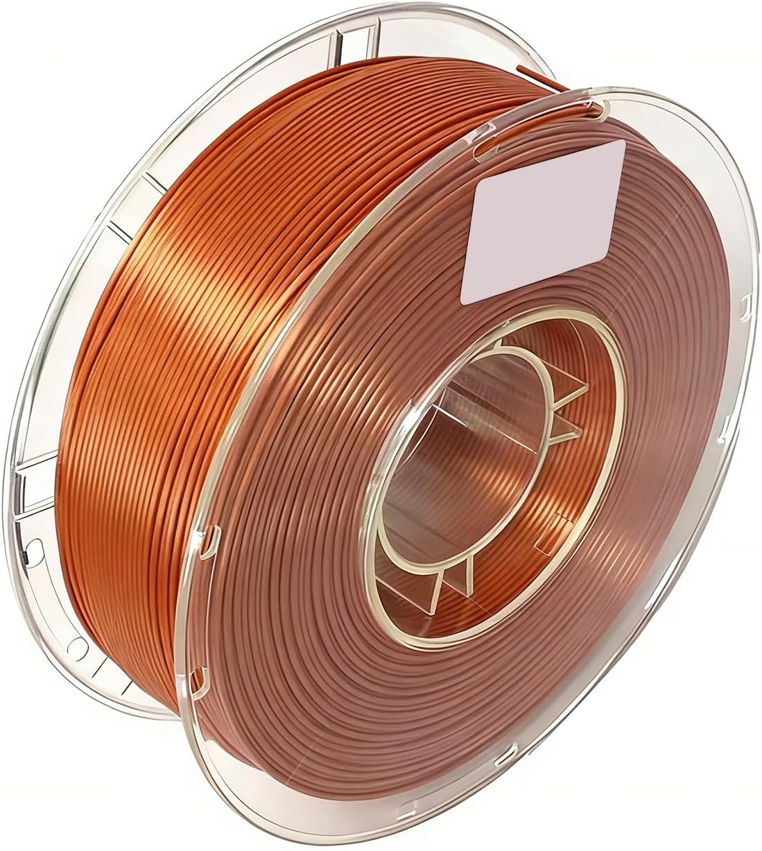 Silk PLA 3D Printer Filament, Filament 1.75mm, Smooth and Silky Texture 3D Printer Filament for Most FDM 3D Printer, Dimensional Accuracy +/- 0.02 mm, 0.2kg Spool (0.44lbs)-Copper