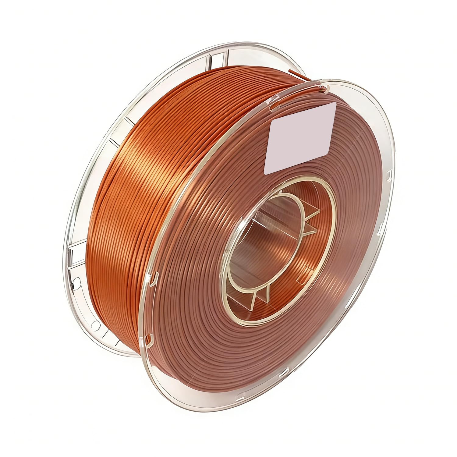 Silk PLA 3D Printer Filament, Filament 1.75mm, Smooth and Silky Texture 3D Printer Filament for Most FDM 3D Printer, Dimensional Accuracy +/- 0.02 mm, 0.2kg Spool (0.44lbs)-Copper