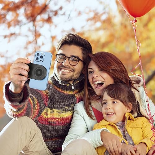 Miniatura 7 de Soporte magnético para cámara de teléfono con control remoto inalámbrico de obturador, soporte Bluetooth para Magsafe iPhone Android Smartphone con