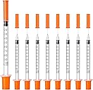 30PACK U-100 Syringes, 30G 5/16" (8mm) 1ml/cc Disposable Syringe, Individual Wrapped