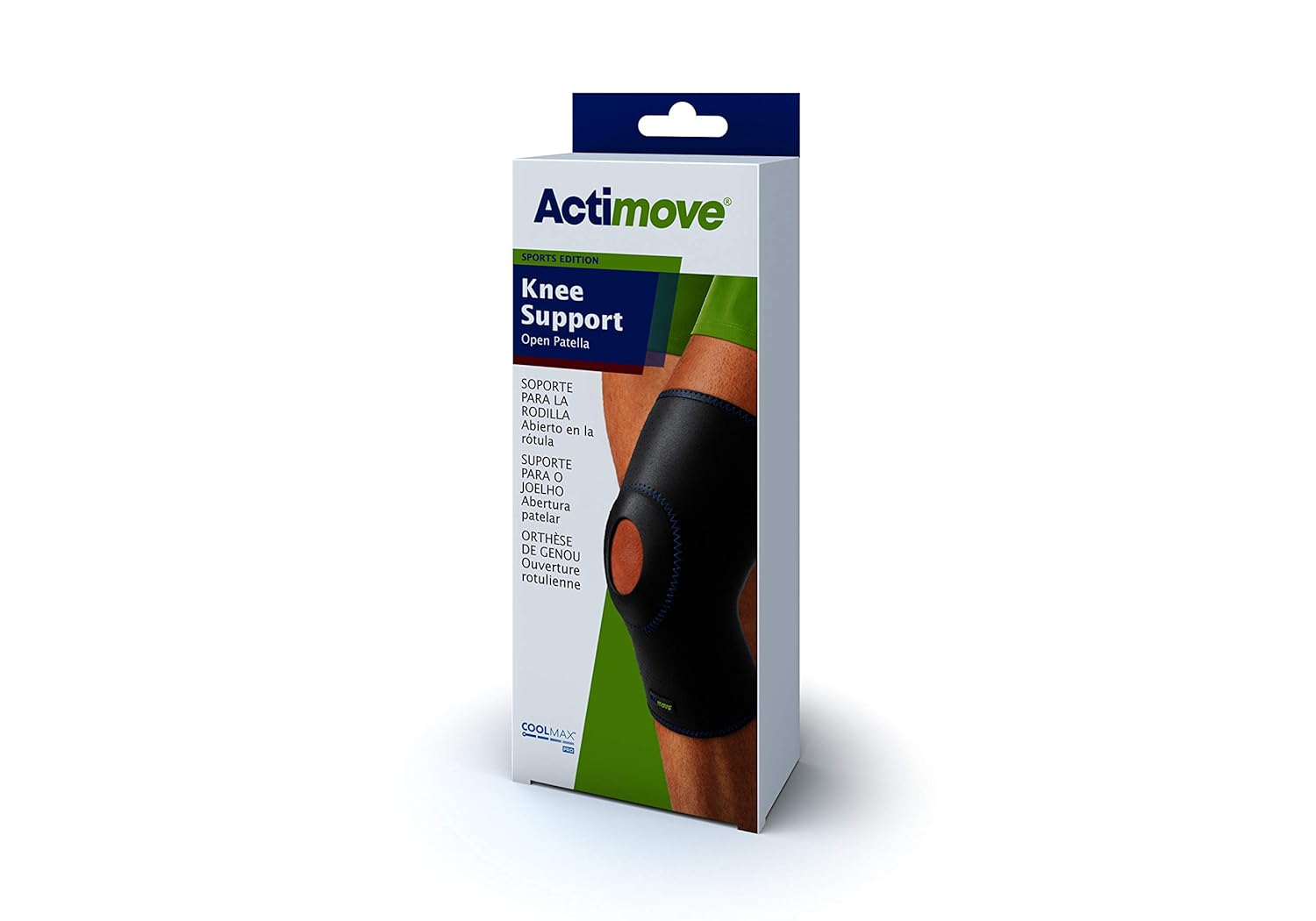 Actimove Sports Edition Knee Support Open Patella, Navy, Small