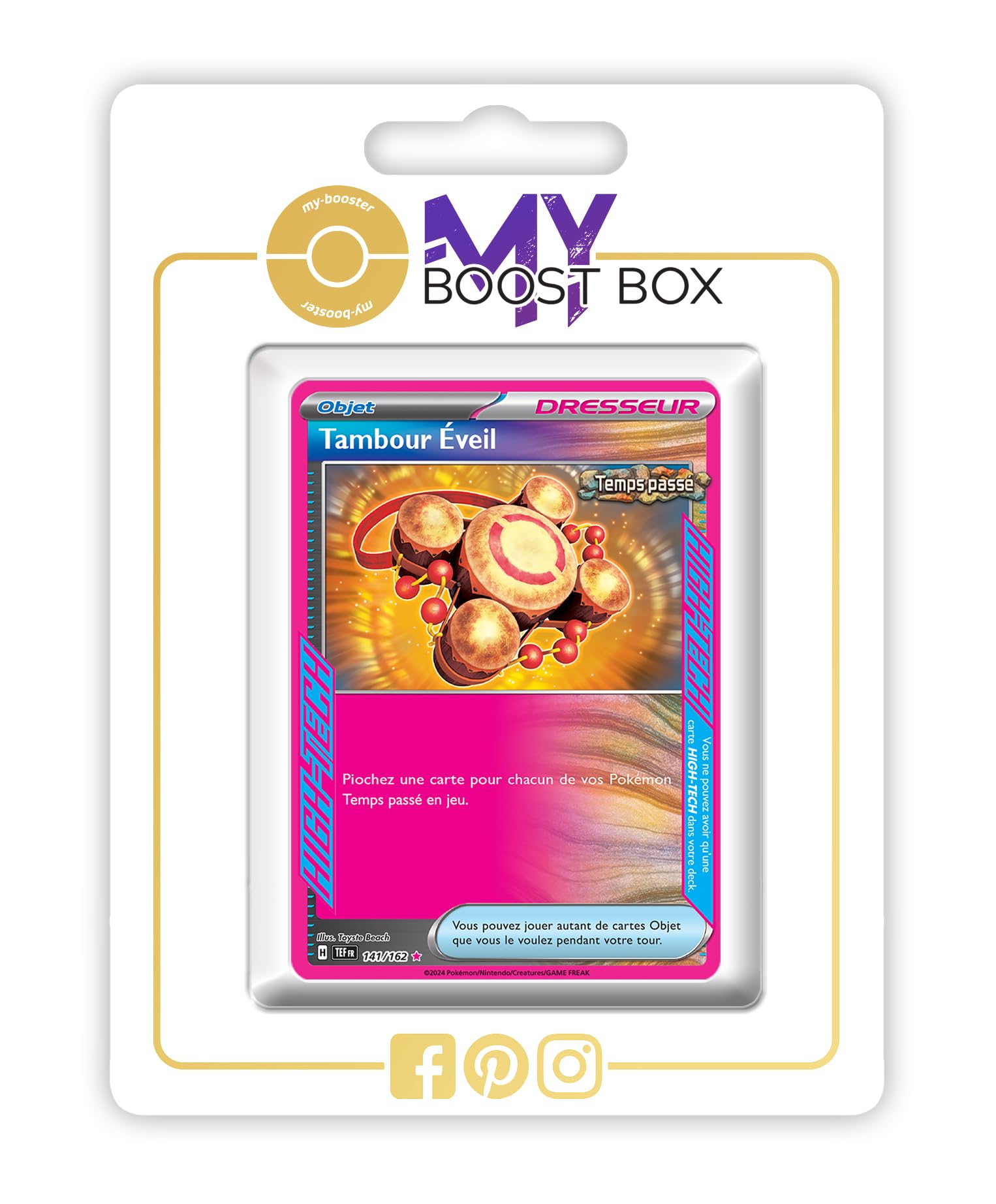 Tambour Éveil (Awakening Drum) 141/162 Ancient Ace Spec Trainer Holo -  Myboost X Écarlate et Violet 5