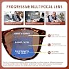 Gafas de sol de lectura progresivas para mujer y hombre, bisagras de resorte, lectores multifocales, protección UV400 5