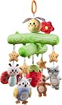 TUMAMA Crib Mobile with Music and Lights, Baby Mobile Cute Bee Crib Toys Hanging, Remote Control Nursery Mobiles for Bassinet, Rotation, Starlight Projection and Lullabies for Babies