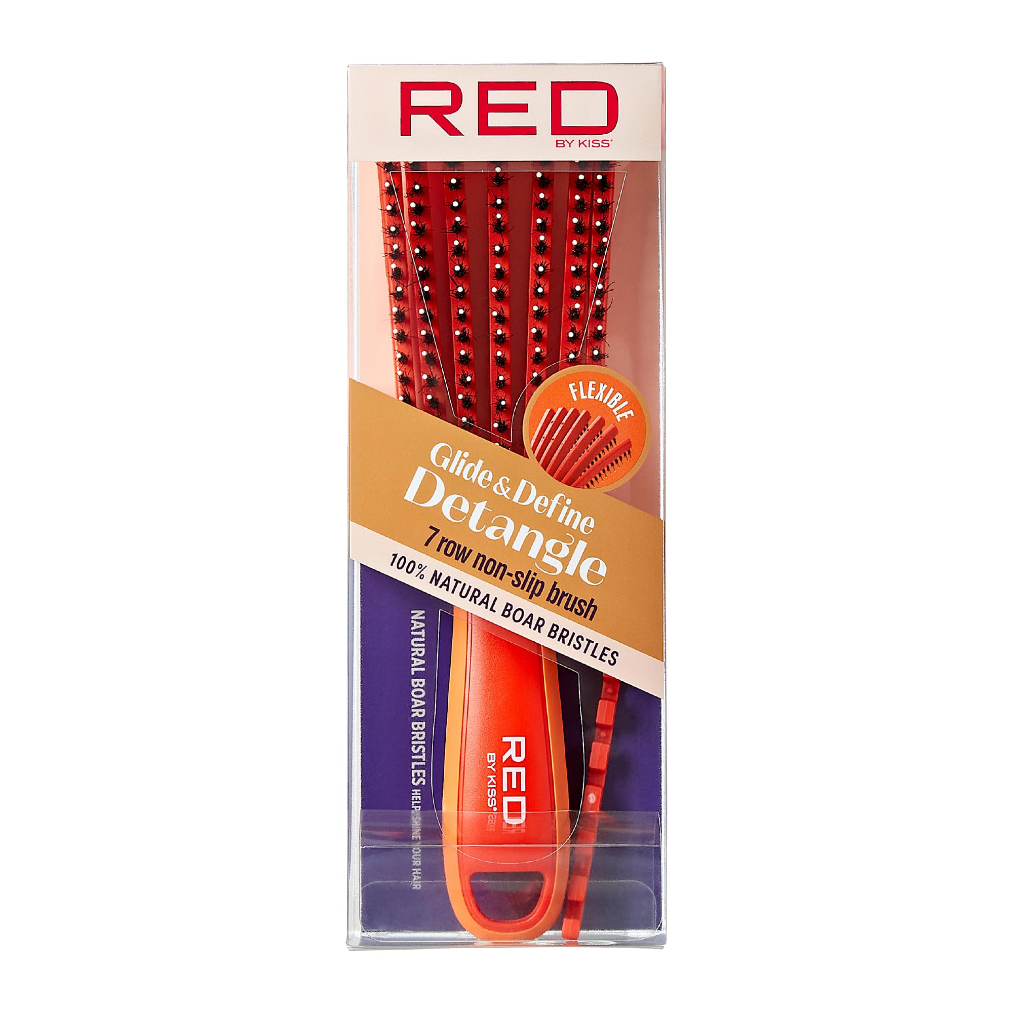 Amazon.com : Red by Kiss Glide & Define Non-Slip Detangling Brush