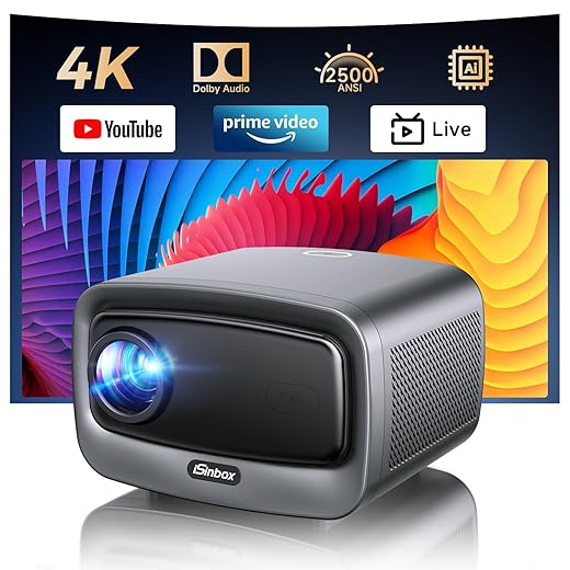2025 4K Smart Projector with Dolby Audio